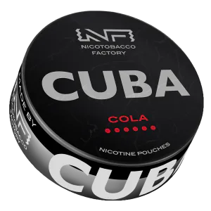 CUBA BLACK Cola nicotine pouch can