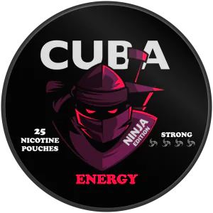 CUBA NINJA Energy nicotine pouch can