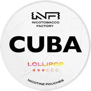 CUBA WHITE Lollipop nicotine pouch can