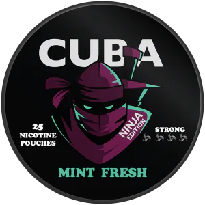 CUBA NINJA Mint Fresh nicotine pouch can