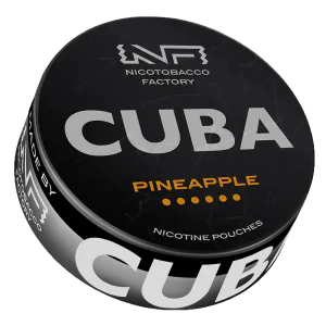 CUBA BLACK Pineapple nicotine pouch can