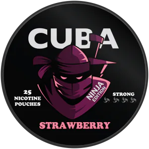 CUBA NINJA Strawberry nicotine pouch can