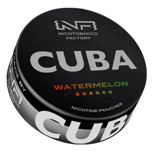 CUBA BLACK Watermelon nicotine pouch can